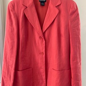 Rafaella Vibrant Coral Blazer